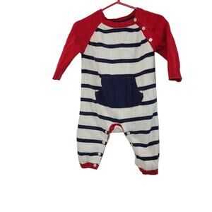 Baby Gap Baby Unisex  Red White Blue One Piece With Pouch Size 9  to 12 months